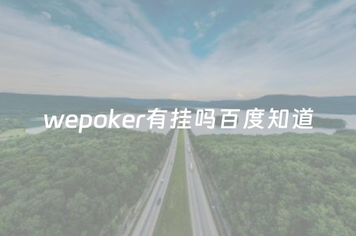 wepoker有挂吗百度知道（wepokerplus有没有挂）