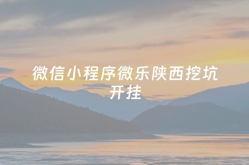 微信小程序微乐陕西挖坑开挂（微信小程序微乐陕西挖坑辅助）