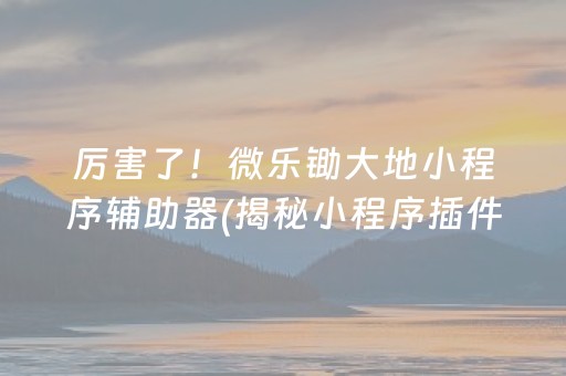 安装程序教程！欢乐途游麻将确实有挂的(其实真的有挂)