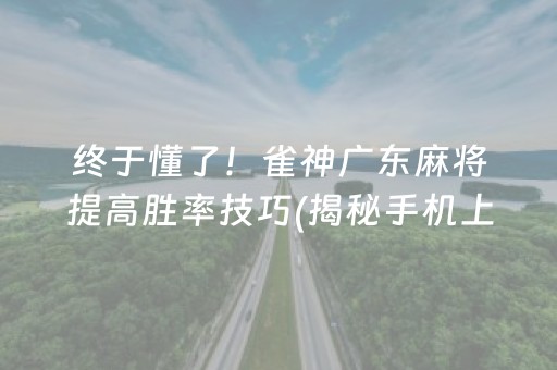 介绍十款！微乐河南麻将怎么让系统发好牌(揭秘微信里赢的秘诀)