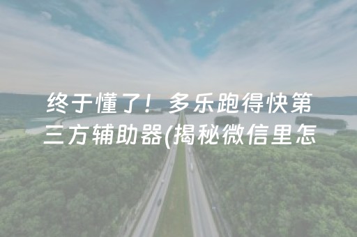 终于懂了！决胜麻将作敝神器(揭秘手机上助攻神器)