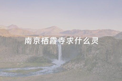 南京栖霞寺求什么灵（南京栖霞寺求什么灵位）