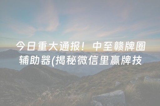 今日重大通报！白金岛跑得快辅助器(揭秘微信里系统发好牌)