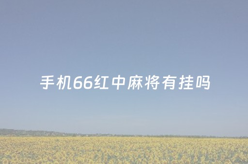 手机66红中麻将有挂吗（手机红中麻将怎么打才必赢）