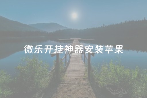 微乐开挂神器安装苹果（微乐开挂）