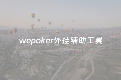 wepoker外挂辅助工具（wepoker辅助挂透视）