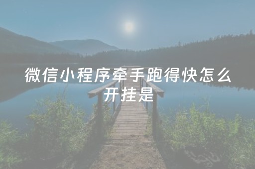 微信小程序牵手跑得快怎么开挂是（小程序牵手跑得快有挂吗）