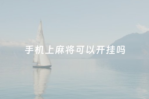 手机上麻将可以开挂吗（手机麻将可以开挂什么意思）