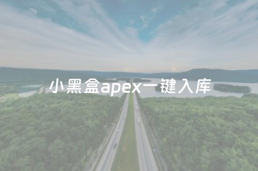 小黑盒apex一键入库（小黑盒apex一键入库改区失败）