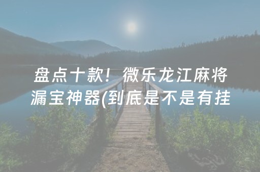 必备攻略！决胜麻将助手软件(揭秘小程序赢牌技巧)