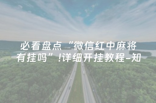 必看盘点“微信红中麻将有挂吗”!详细开挂教程-知乎