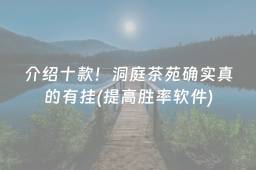 介绍十款！洞庭茶苑确实真的有挂(提高胜率软件)