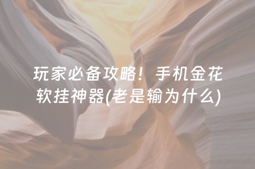 玩家必备攻略！手机金花软挂神器(老是输为什么)