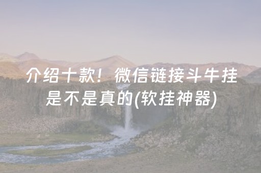 介绍十款！微信链接斗牛挂是不是真的(软挂神器)