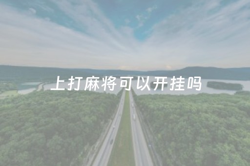 上打麻将可以开挂吗（打牌可以开挂吗）