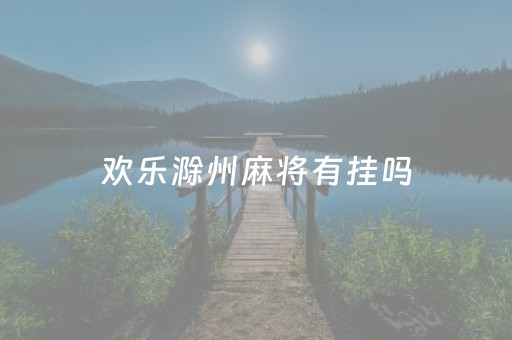 欢乐滁州麻将有挂吗（欢乐滁州麻将）