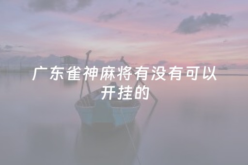 广东雀神麻将有没有可以开挂的（广东雀神麻将开挂器是真是假）