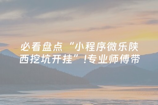 必看盘点“小程序微乐陕西挖坑开挂”!专业师傅带你一起了解（详细教程）-知乎