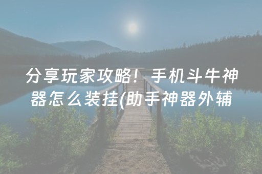 分享玩家攻略！手机斗牛神器怎么装挂(助手神器外辅工具)