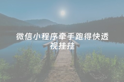 微信小程序牵手跑得快透视挂挂（微信牵手跑得快开挂神器安装）