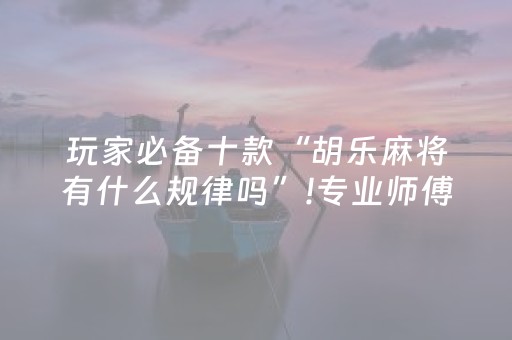 玩家必备十款“胡乐麻将有什么规律吗”!专业师傅带你一起了解（详细教程）-知乎