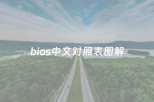 bios中文对照表图解（bios中文对照表图解教程）