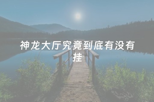 神龙大厅究竟到底有没有挂（神龙在哪）