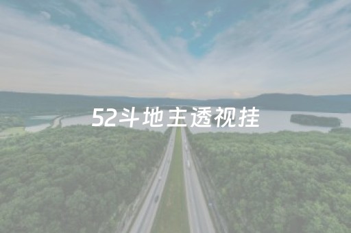 52斗地主透视挂（52斗地主透视挂怎么安装）