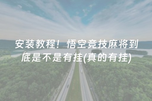 安装教程！悟空竞技麻将到底是不是有挂(真的有挂)