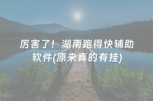 厉害了！湖南跑得快辅助软件(原来真的有挂)