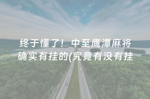 终于懂了！中至鹰潭麻将确实有挂的(究竟有没有挂)