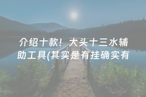 介绍十款！大头十三水辅助工具(其实是有挂确实有挂)