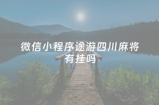 微信小程序途游四川麻将有挂吗（微信途游四川麻将真的有挂吗）