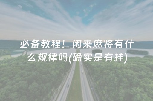 玩家必备攻略“手机麻将通用挂软件多少钱”（辅助器通用版)