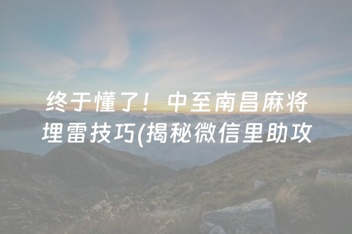 玩家必备攻略“微乐辽宁麻将专用神器”（开挂辅助器插件)