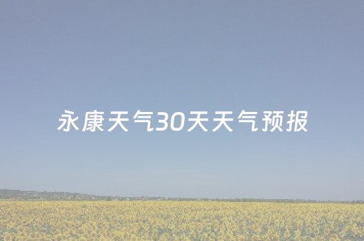 永康天气30天天气预报（永康天气30天天气预报
）