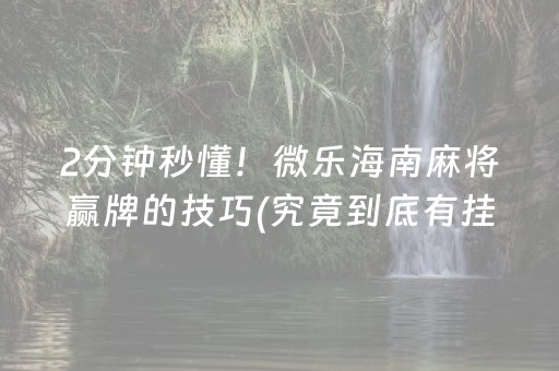 安装教程“微乐湖南麻将自建房怎么赢”（输赢规律)