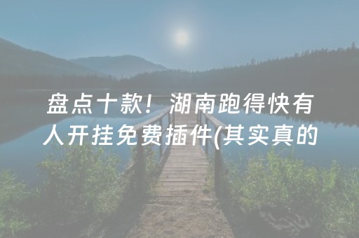 盘点十款！湖南跑得快有人开挂免费插件(其实真的有挂)