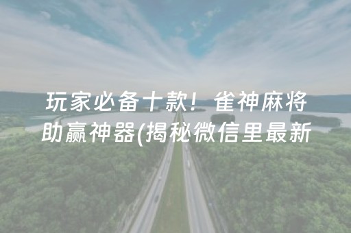 玩家必备十款！网易麻将其实是有挂确实有挂(其实是有挂确实有挂)