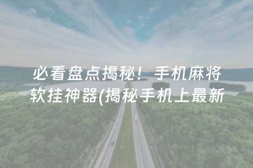 必看盘点揭秘！手机麻将软挂神器(揭秘手机上最新神器下载)