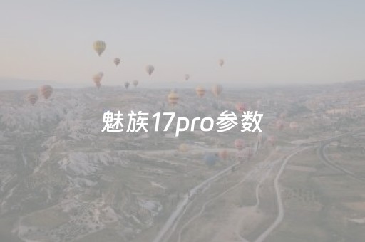 魅族17pro参数（魅族17pro参数对比）