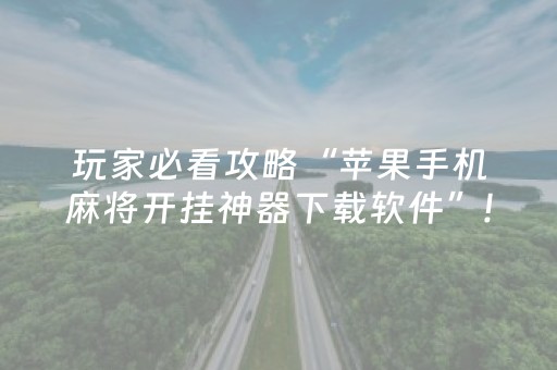 玩家必看攻略“苹果手机麻将开挂神器下载软件”!专业师傅带你一起了解（详细教程）-抖音