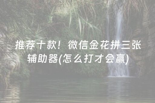 推荐十款！微信金花拼三张辅助器(怎么打才会赢)