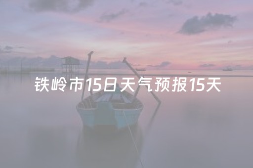 铁岭市15日天气预报15天（铁岭市15日天气预报15天查询）