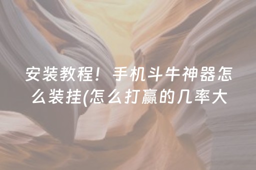 安装教程！手机斗牛神器怎么装挂(怎么打赢的几率大)