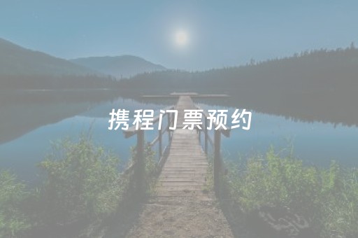 携程门票预约（携程门票预约流程）