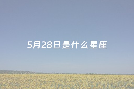 5月28日是什么星座（5月27日是什么星座）