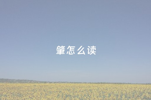 肇怎么读（肇怎么读拼音）