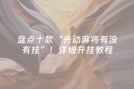 盘点十款“兴动麻将有没有挂”！详细开挂教程（确实真的有挂)-抖音