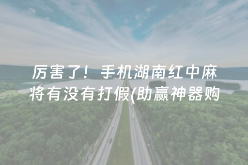 厉害了！手机湖南红中麻将有没有打假(助赢神器购买)